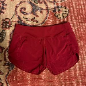 Lululemon Speed Up Shorts Size 2 2.5 inches